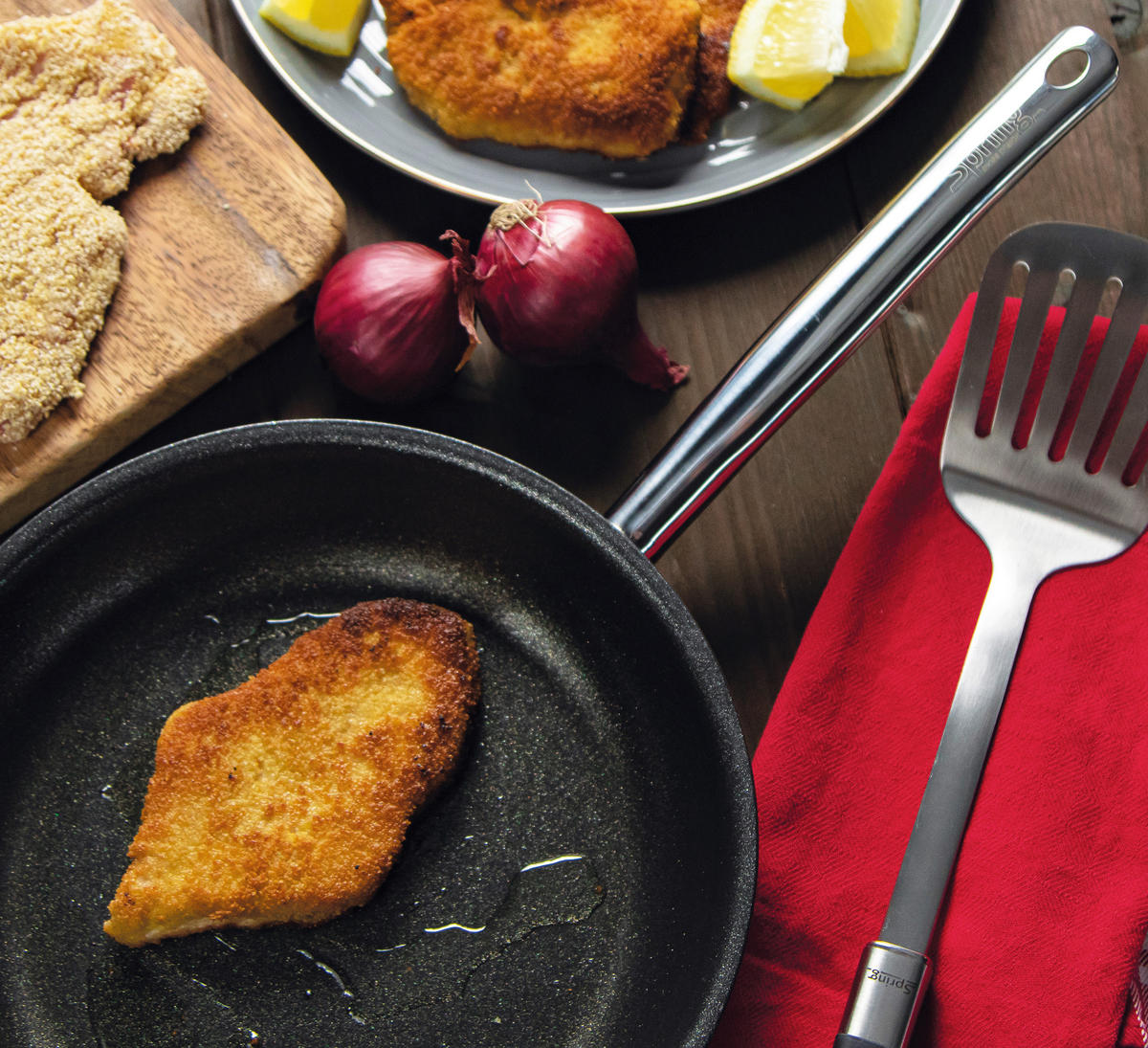 BRATPFANNE VULCANO ILAG®-Antihaftbeschichtung  - Silberfarben, Basics, Metall (28/4,4cm) - Spring