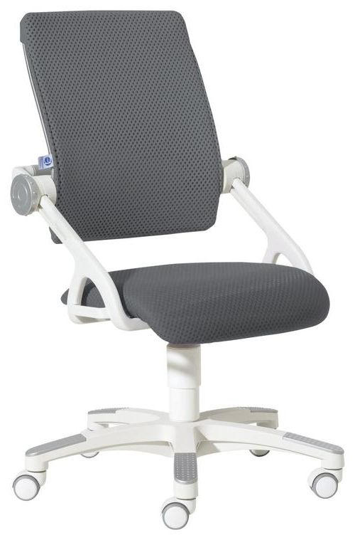 SCAUN ROTATIV PENTRU TINERET - argintiu/alb, Design, plastic/metal (54/85-97/53cm) - Paidi