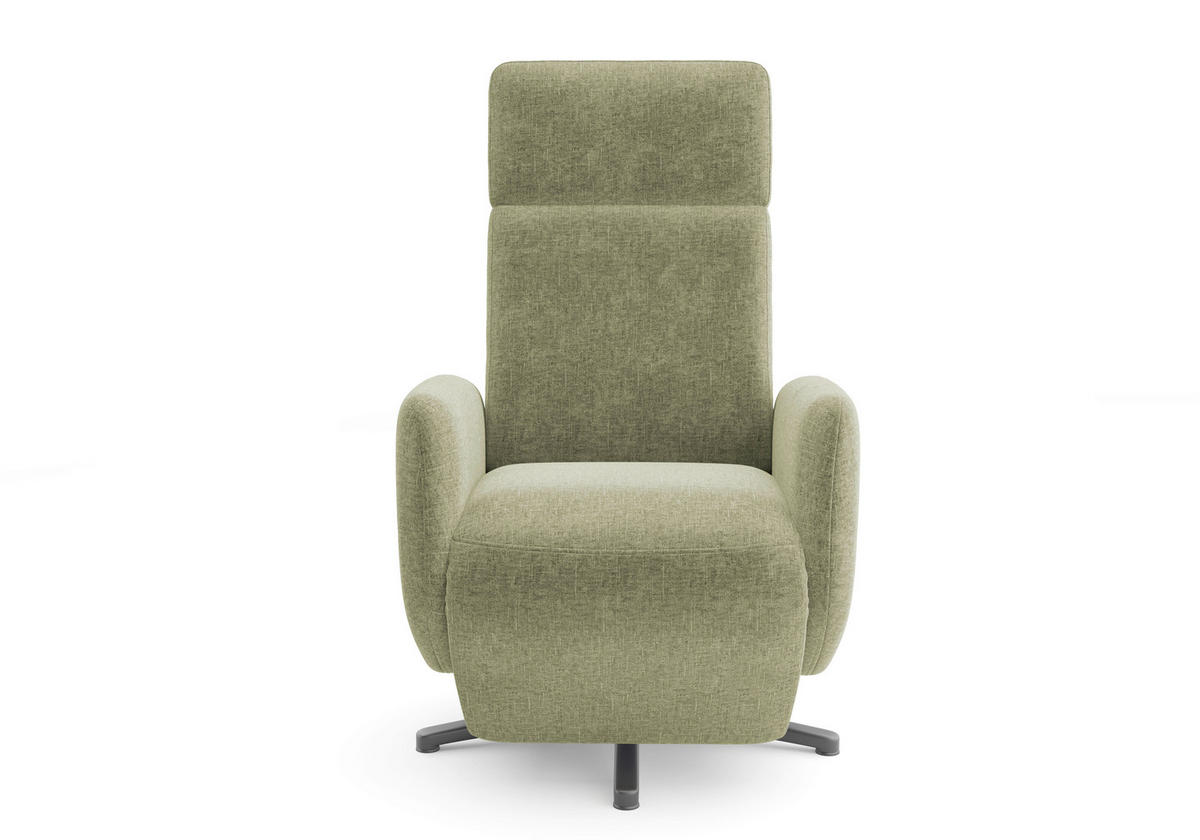RELAXSESSEL in Textil Hellgrün  - Schwarz/Hellgrün, KONVENTIONELL, Textil/Metall (71/110/82cm) - Sit & More