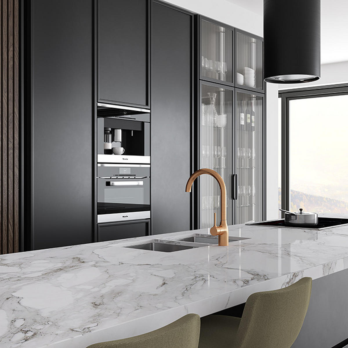 KÜCHENARMATUR - Chromfarben, Basics, Metall (57/30/7cm) - HKT