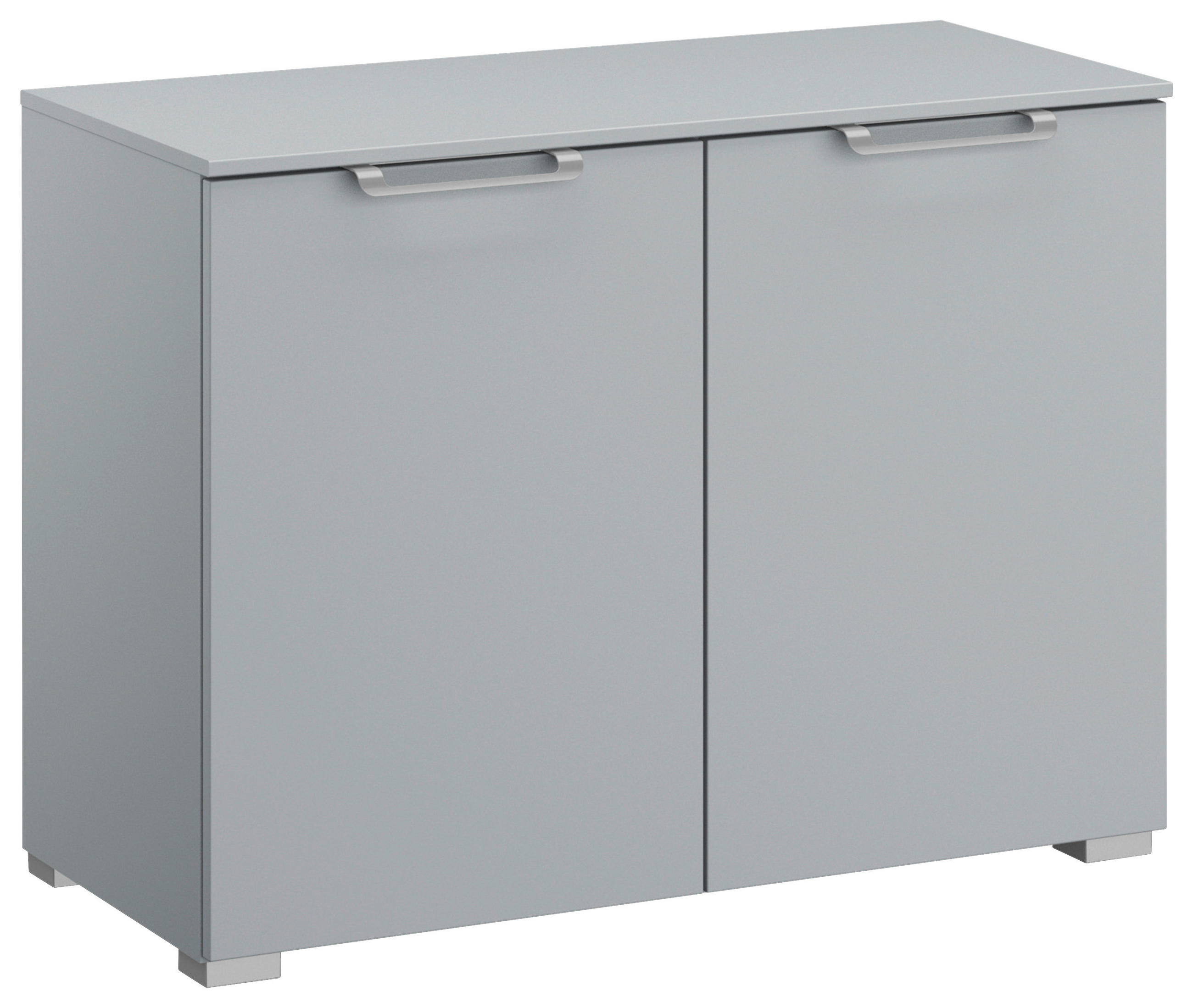 KOMMODE 80/61/42 cm Hellgrau  - Silberfarben/Hellgrau, Design, Holzwerkstoff/Kunststoff (80/61/42cm) - Novel