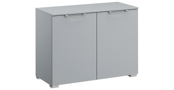 KOMMODE , 80/61/42 cm,  - Silberfarben/Hellgrau, Design, Holzwerkstoff/Kunststoff (80/61/42cm) - Novel