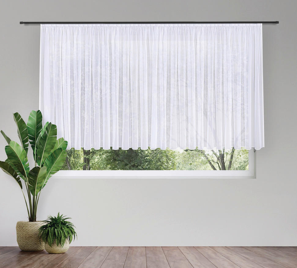 FERTIGSTORE  transparent  600/150 cm   - Weiß, Basics, Textil (600/150cm)