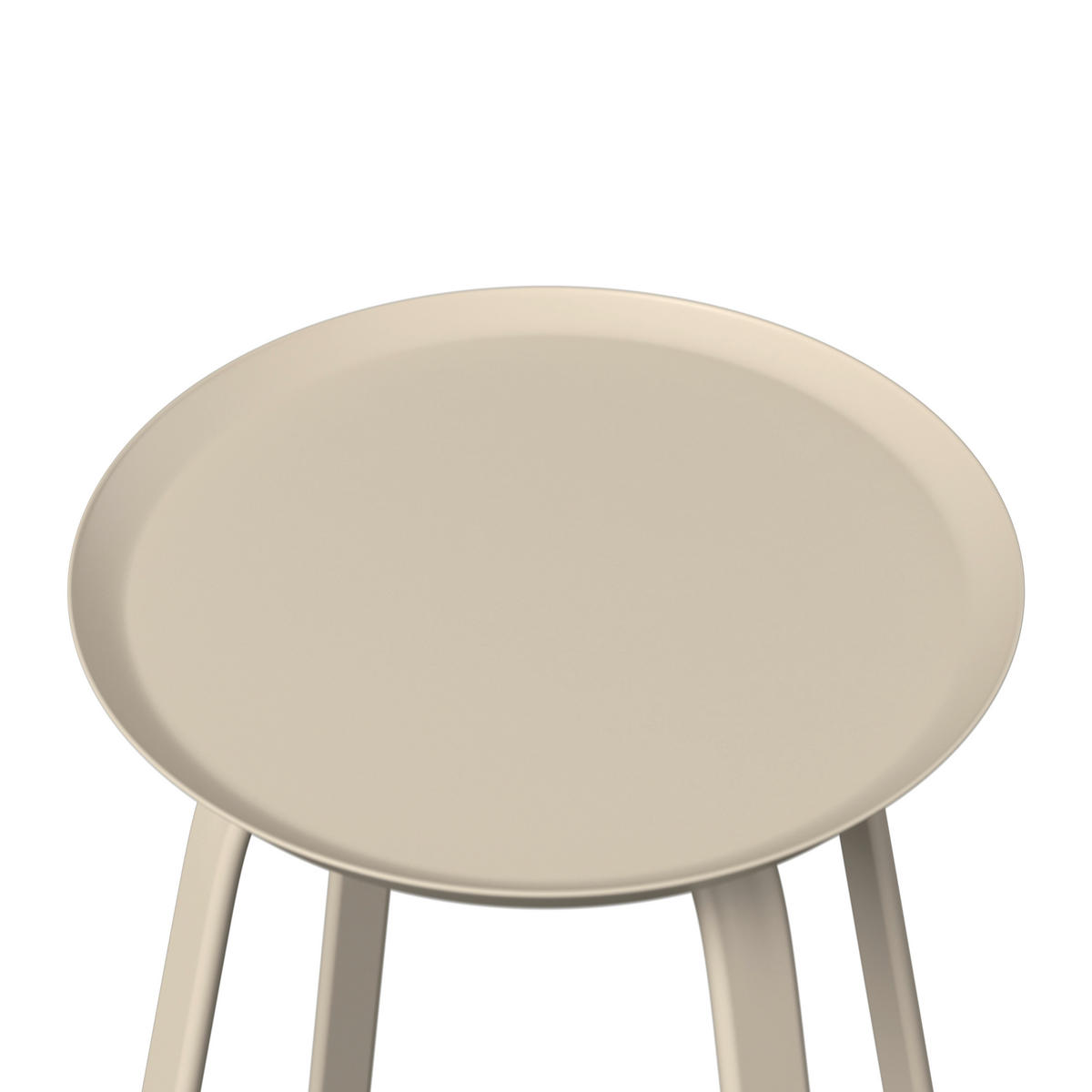 BEISTELLTISCH Metall 40/40/46 cm  - Beige, Design, Metall (40/40/46cm) - Ambia Garden