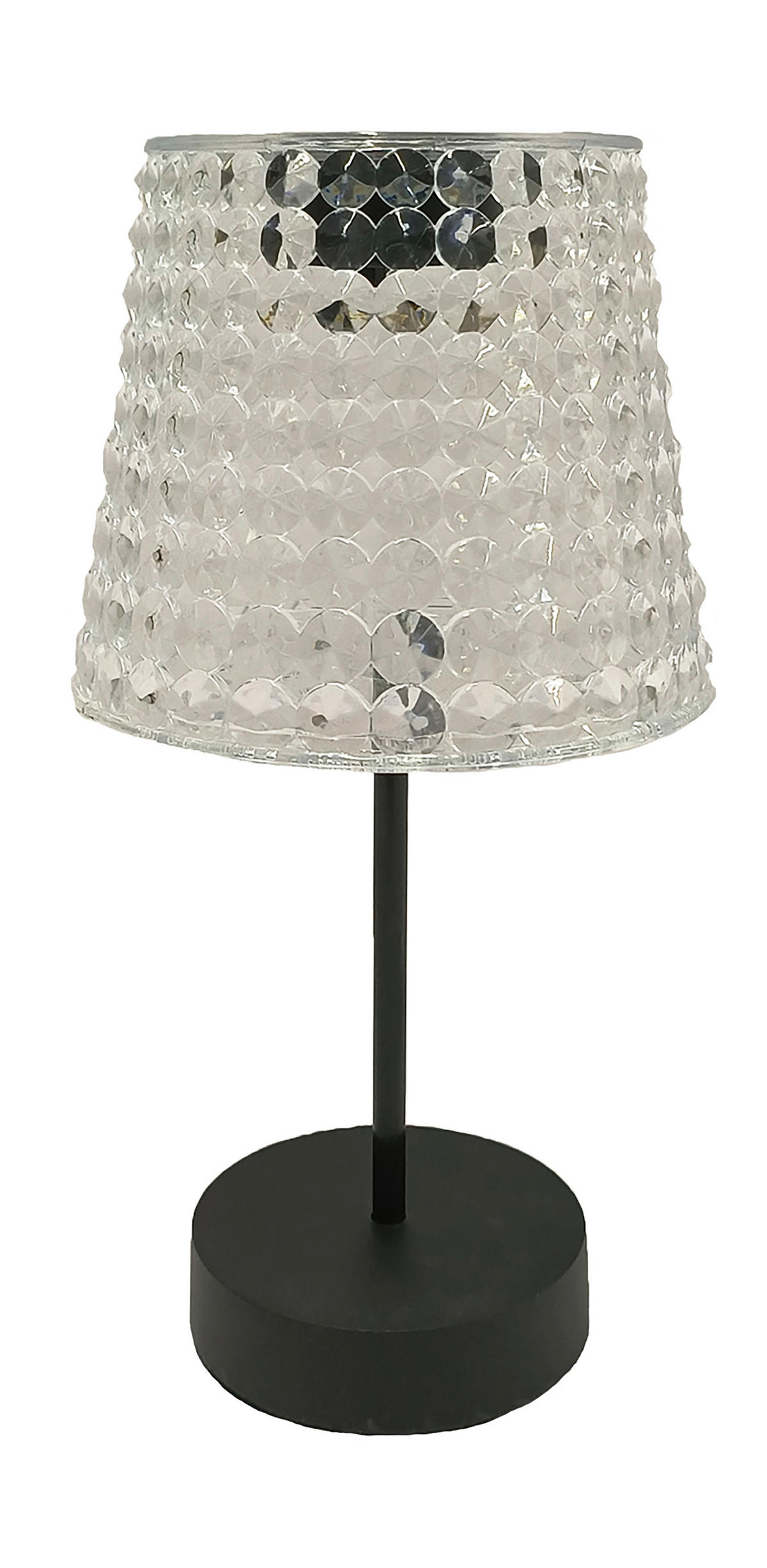SOLARLEUCHTE Sunce 12,5/24 cm   - Transparent/Schwarz, Trend, Kunststoff (12,5/24cm) - Ambia Garden