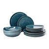 KOMBISERVICE Blau Junto 18-teilig 6 Personen  - Blau, Basics, Keramik (32/31,7/28,1cm) - Rosenthal