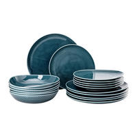 KOMBISERVICE Blau Junto 18-teilig 6 Personen  - Blau, Basics, Keramik (32/31,7/28,1cm) - Rosenthal