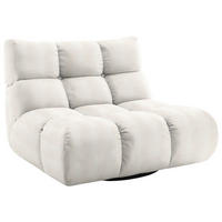 SESSEL Feincord Weiss  - Weiss/Schwarz, Design, Kunststoff/Textil (112/85/108cm) - Pure Home Lifestyle