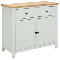 SIDEBOARD 100/85/43 cm Naturfarben, Weiss  - Weiss/Silberfarben, Lifestyle, Holz/Holzwerkstoff (100/85/43cm) - MID.YOU