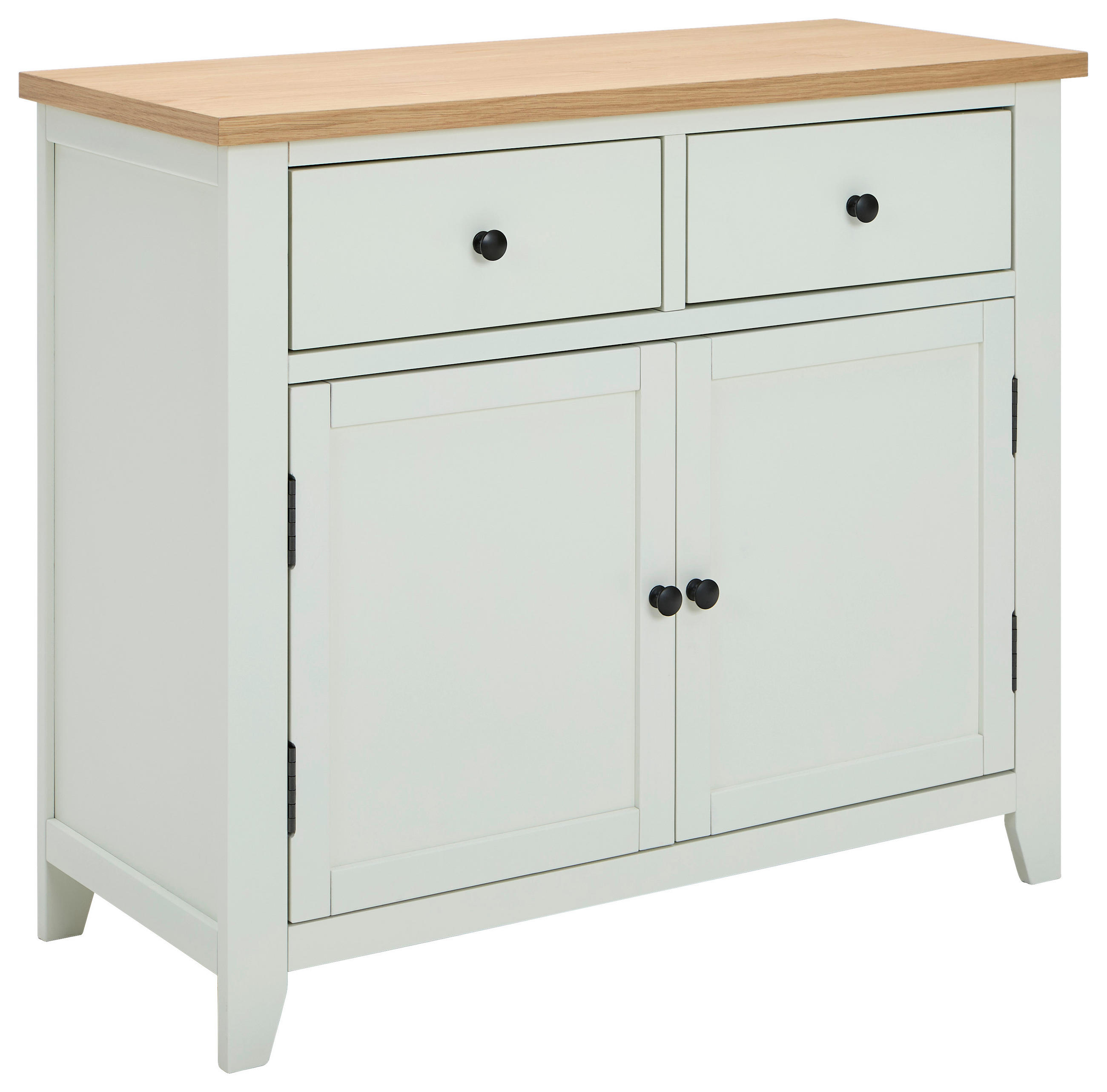 Mid.you Sideboard Natur, Weiß 100x85x43 cm