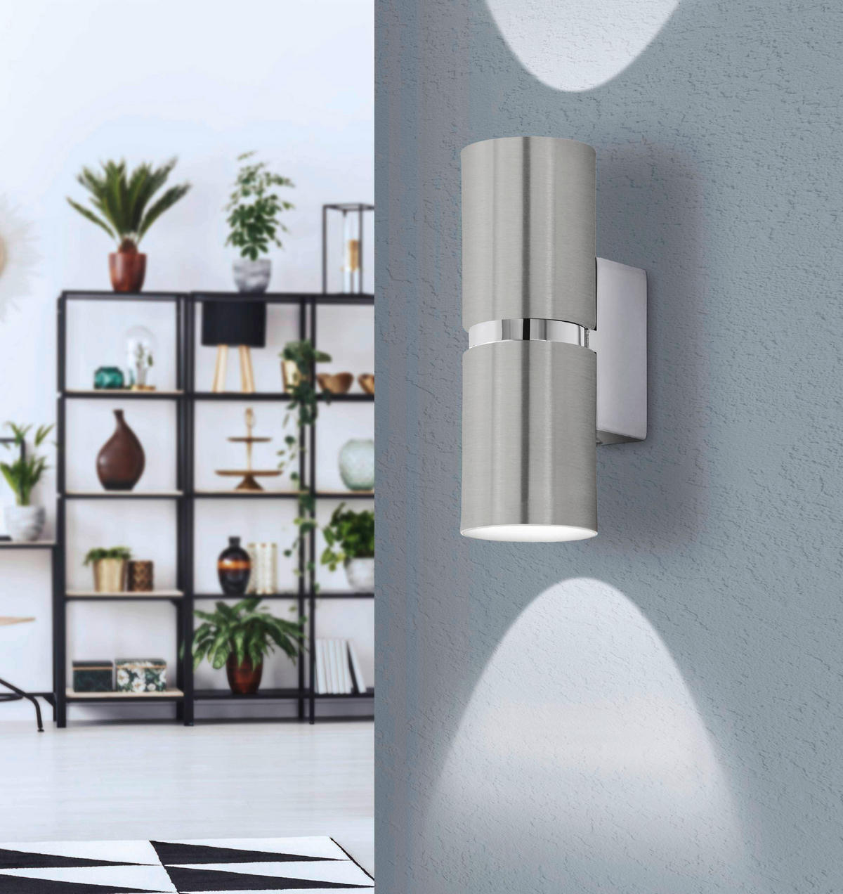 VÄGGLAMPA Passa 6/17 cm   - kromfärg, Basics, metall (6/17cm) - Eglo