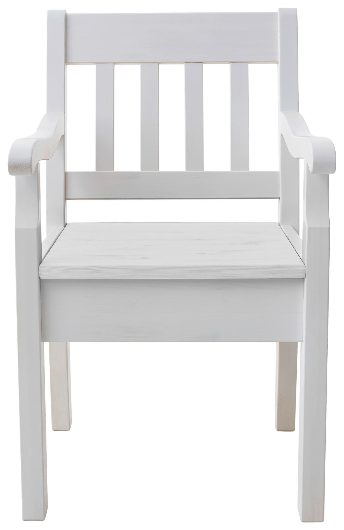 ARMLEHNSTUHL  in  - Weiß, ROMANTIK / LANDHAUS, Holz (54/93/58cm) - Boxxx