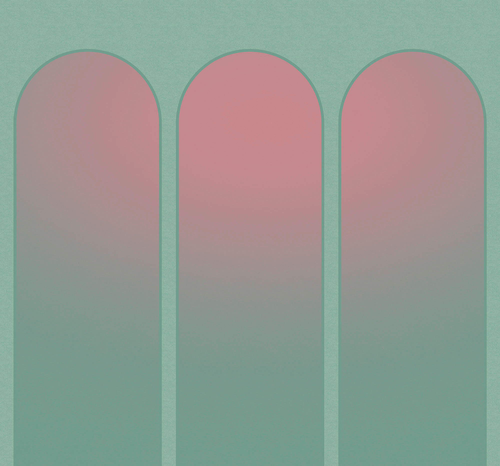 Xora Vliestapete Rosa, Türkis 300x280 cm