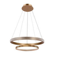 LED-HÄNGLAMPA Hashim 60/60/115 cm  - guldfärgad, Design, metall (60/60/115cm)
