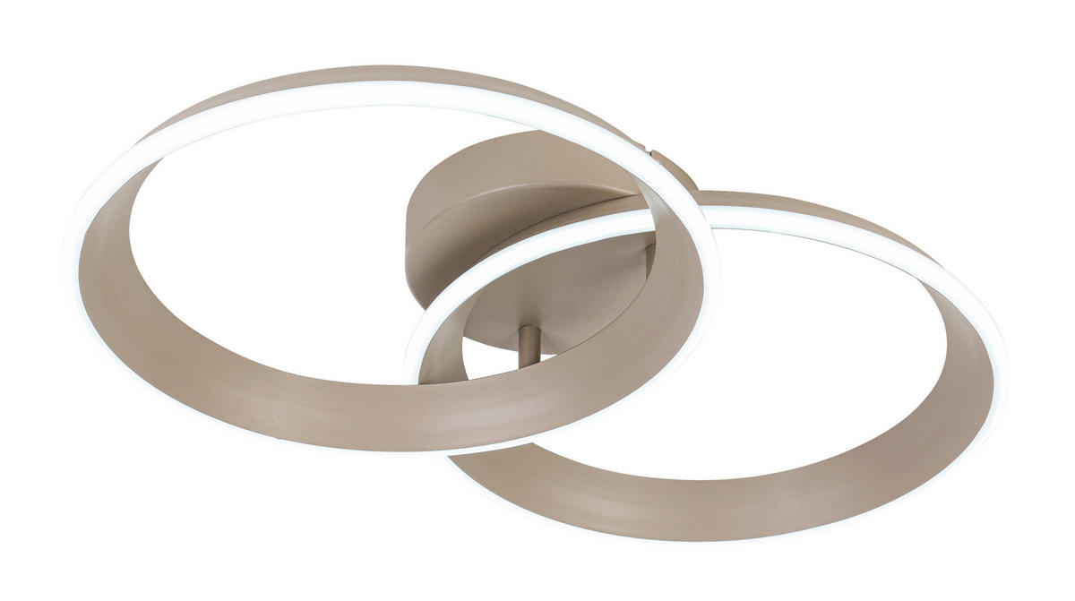 Plafonieră Cu Led 30 W    53,5/33/9,3 cm  - nisipiu, Design, plastic/metal (53,5/33/9,3cm) - Dieter Knoll