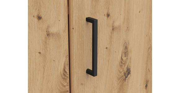 ECKKOMMODE 71,5/115/71,5 cm in Eiche Artisan - Anthrazit/Schwarz, MODERN, Holzwerkstoff/Kunststoff (71,5/115/71,5cm) - Carryhome