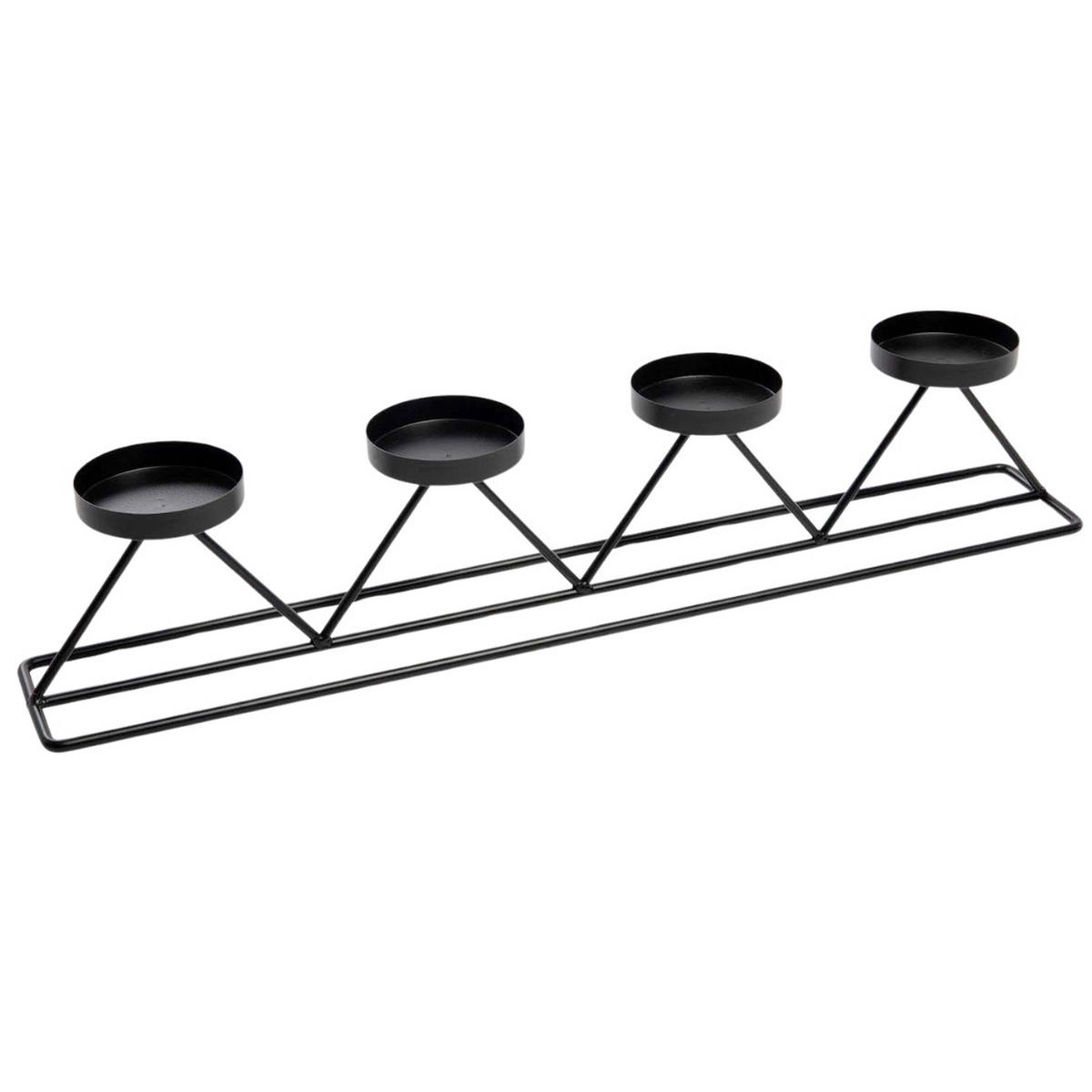 SVIJEĆNJAK  metal   - crna, Basics, metal (60/9/12cm)