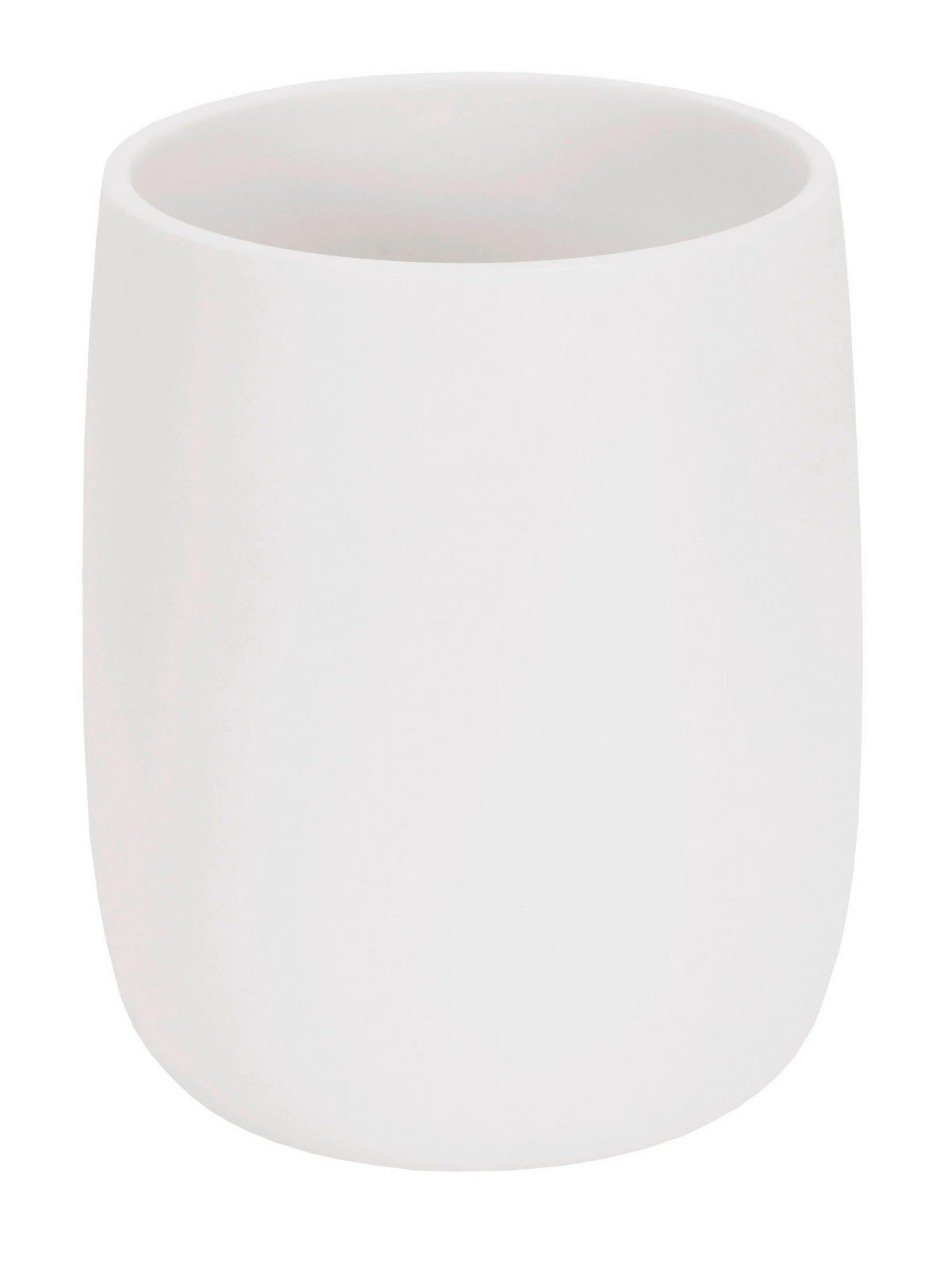 ZAHNPUTZBECHER Kunststoff  - Weiss, Basics, Kunststoff (8/10/8cm) - Kleine Wolke