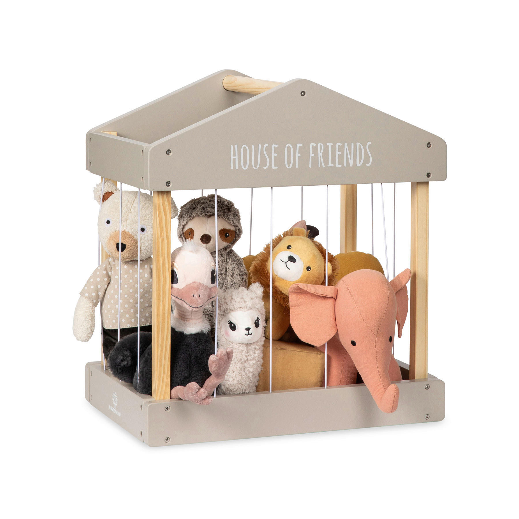 KINDERREGAL  - Naturfarben/Grau, Basics, Holz (45/31/50cm) - MUSTERKIND