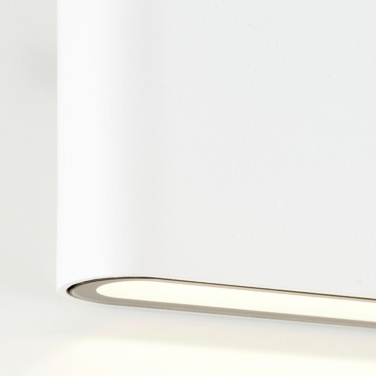 AUSSENWANDLEUCHTE - Weiss, Design, Glas/Metall (9/17,5/2,9cm) - Brilliant