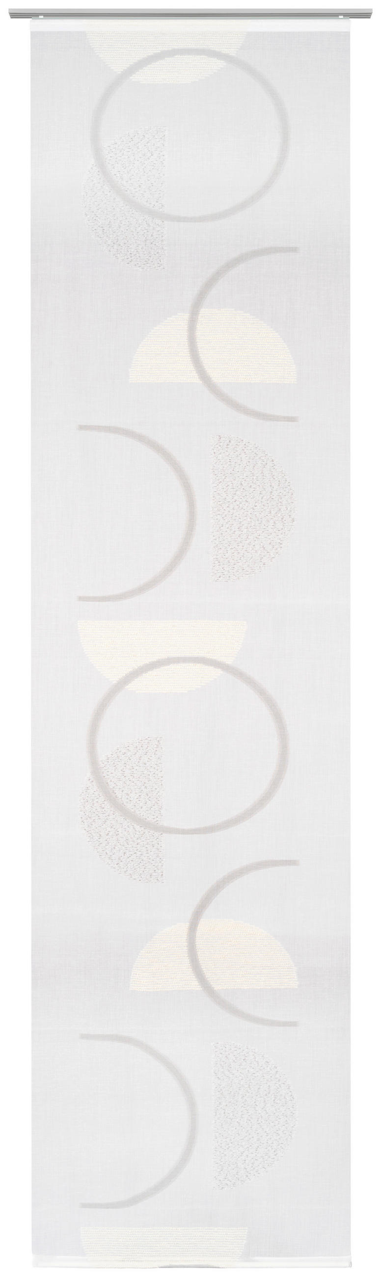 FLÄCHENVORHANG   halbtransparent   60/255 cm  - Grau, Trend, Textil (60/255cm) - Novel