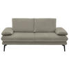 2,5-SITZER in Velours Platinfarben  - Platinfarben/Beige, Design, Textil/Metall (196/89/104cm) - Dieter Knoll