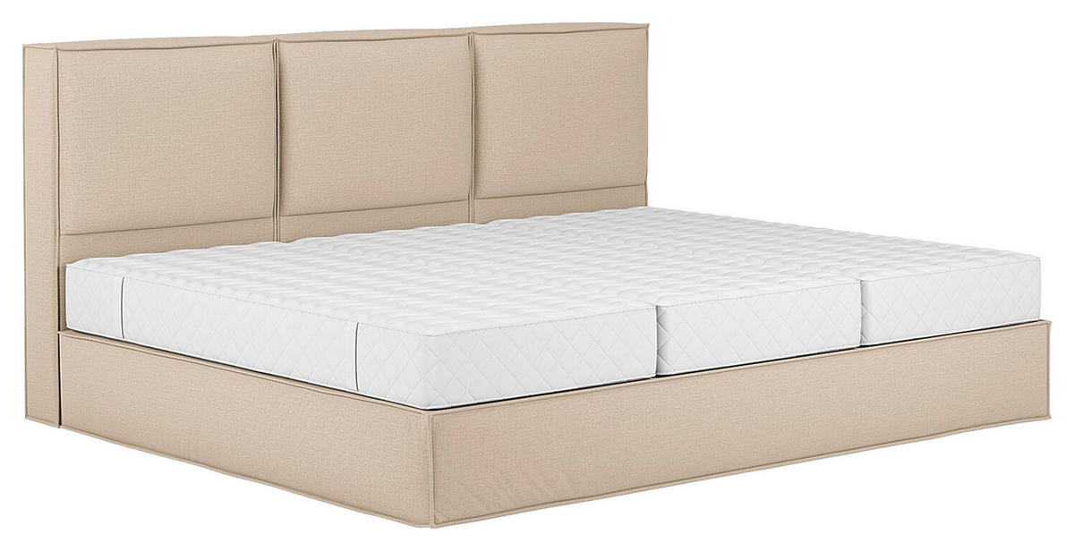 BOXSPRINGBETT 270/220 cm  in Beige  - Beige, Design, Textil (270/220cm) - home24