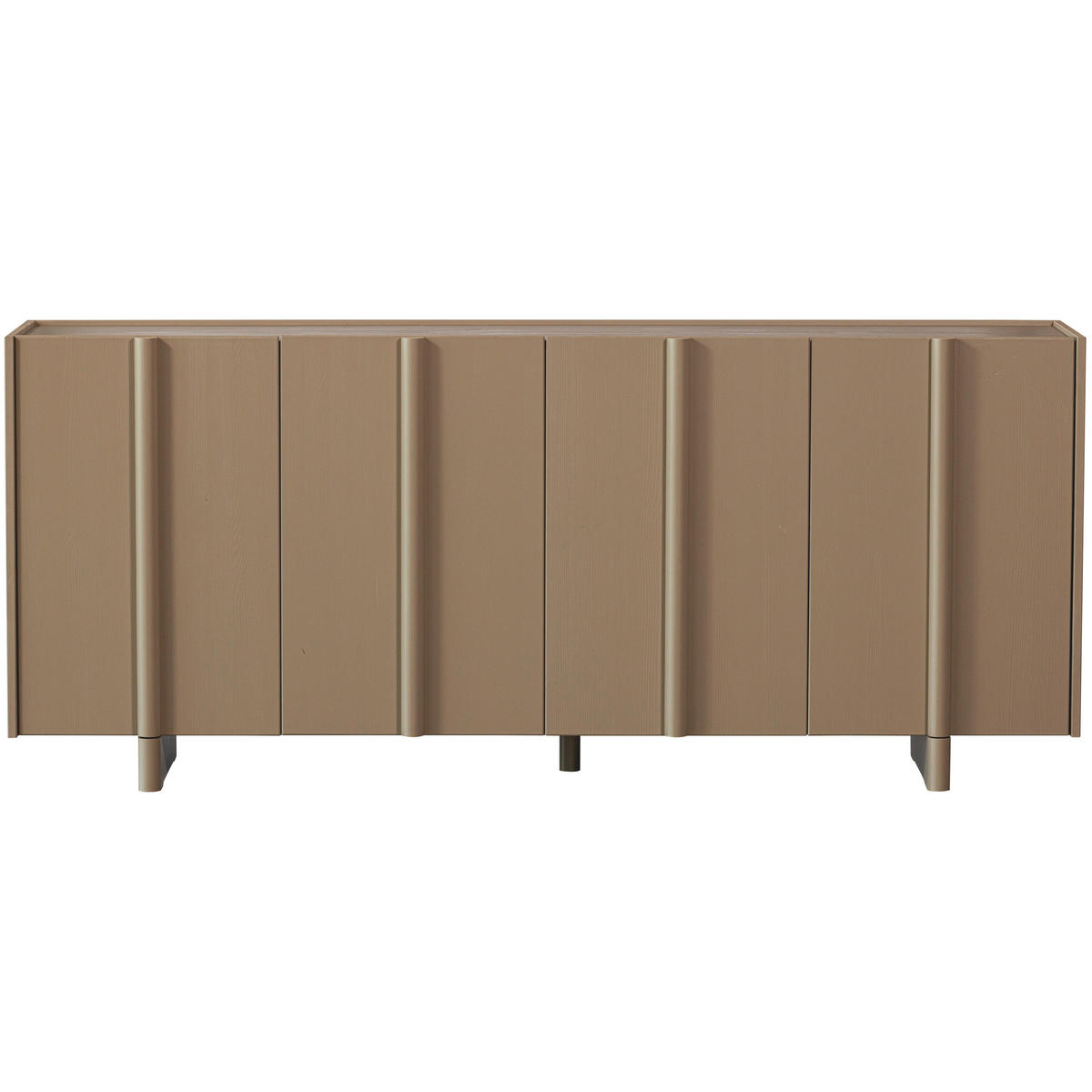 SIDEBOARD Basu  in 200/85/46 cm  - Schlammfarben, Design, Holz (200/85/46cm) - Livetastic
