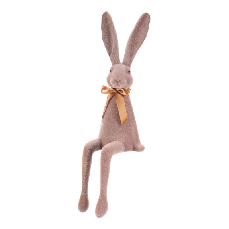 DEKORAČNÍ ZAJÍC - hnědá, Basics, plast (27/90/30cm)