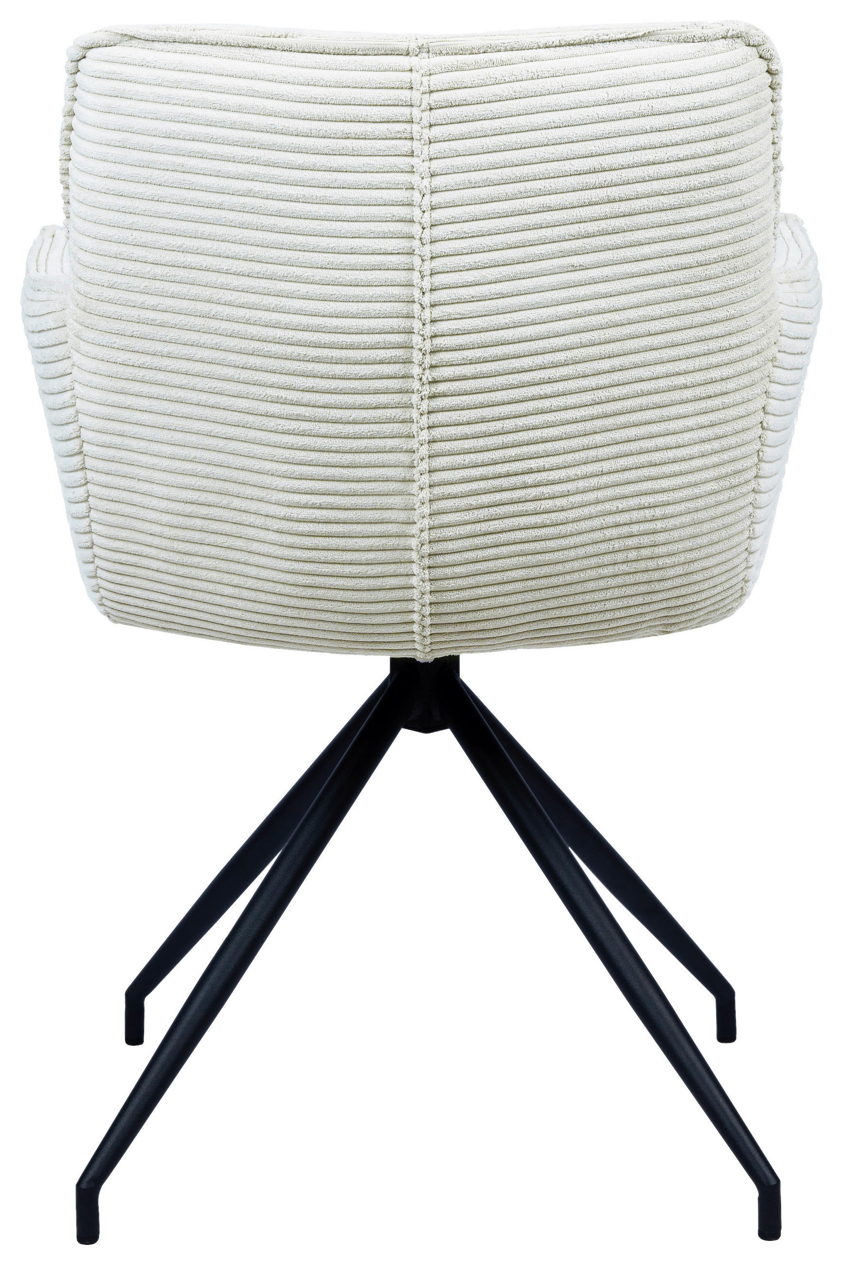 ARMLEHNSTUHL  in Eisen Cord  - Beige/Schwarz, Design, Textil/Metall (58/84/62,5cm) - Novel