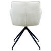 ARMLEHNSTUHL  in Eisen Cord  - Creme/Schwarz, Design, Textil/Metall (58/84/62,5cm) - Novel