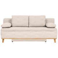 KANAPÉÁGY textil homok  - natúr/homok, Konventionell, textil/fa (203/95/96cm) - Venda