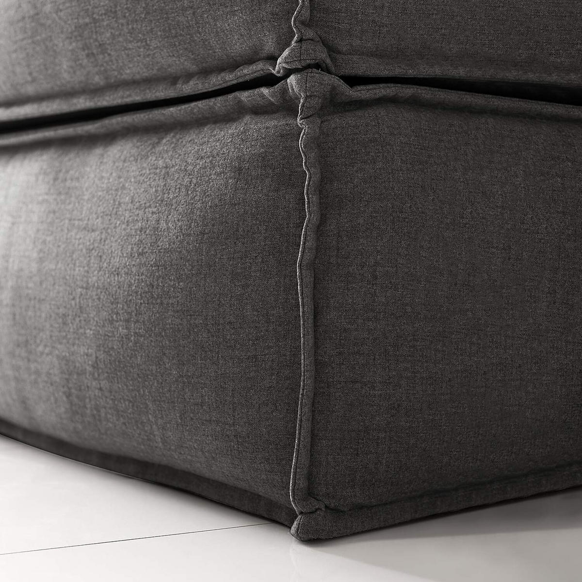 BOXSPRINGBETT 240/220 cm  in Anthrazit  - Anthrazit, Design, Textil (240/220cm) - home24