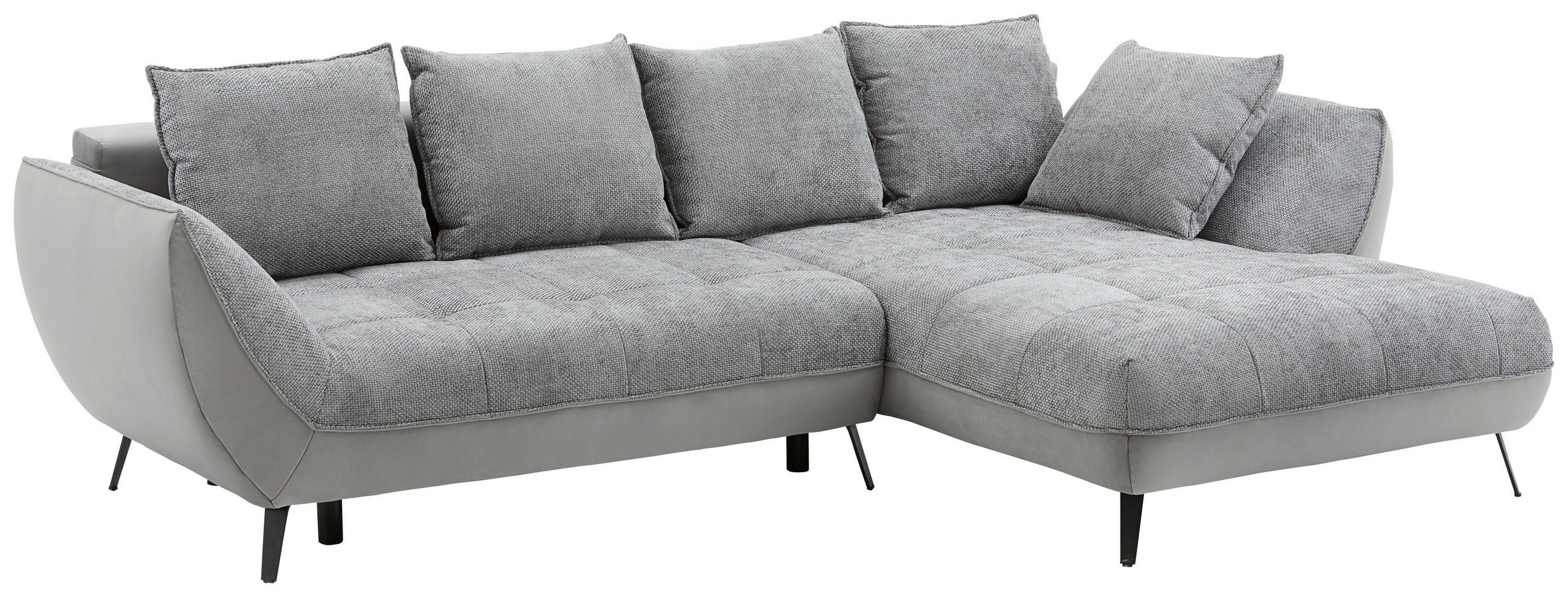 Ecksofa Mit Schlaffunktion & Bettkasten Midway Grau
