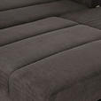 ECKSOFA Schlammfarben Flachgewebe  - Chromfarben/Hellbraun, KONVENTIONELL, Textil/Metall (175/270cm) - Carryhome