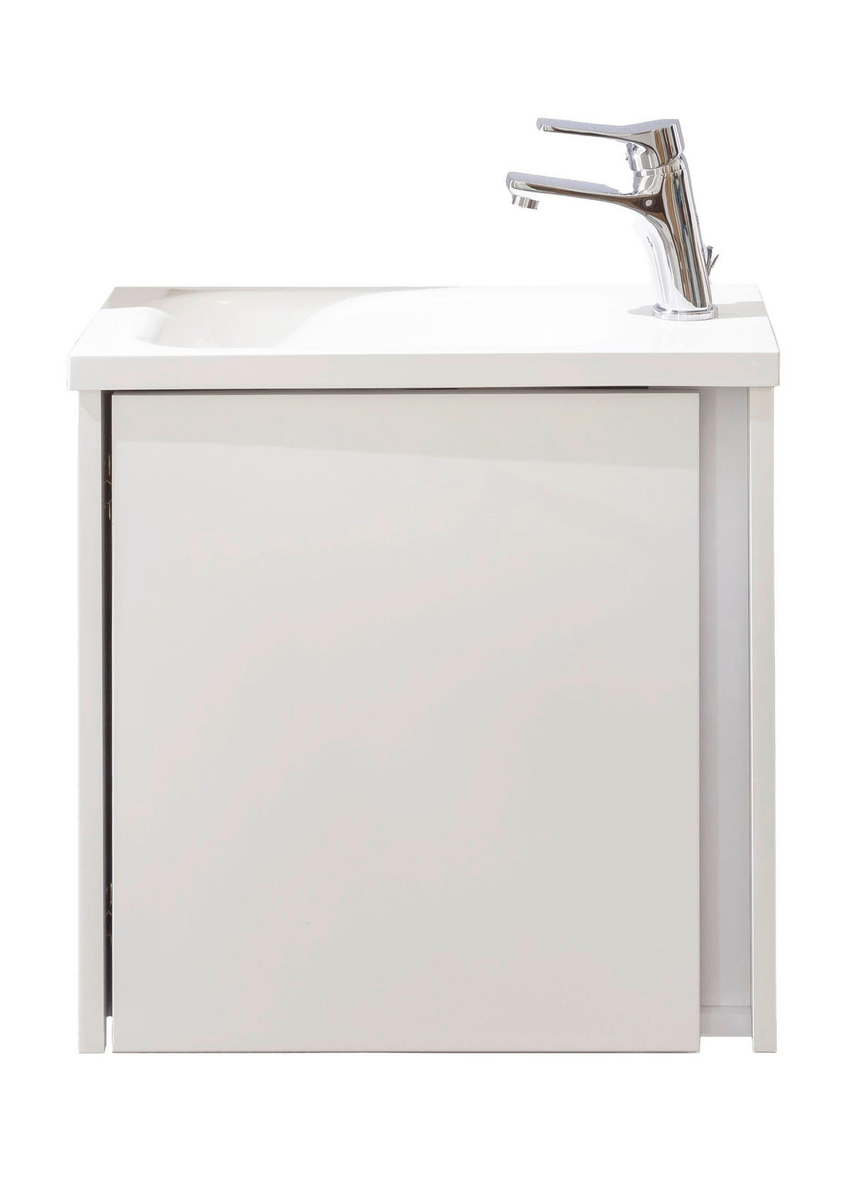 GÄSTEBAD - Weiss, Konventionell, Glas/Holzwerkstoff (50cm) - Xora