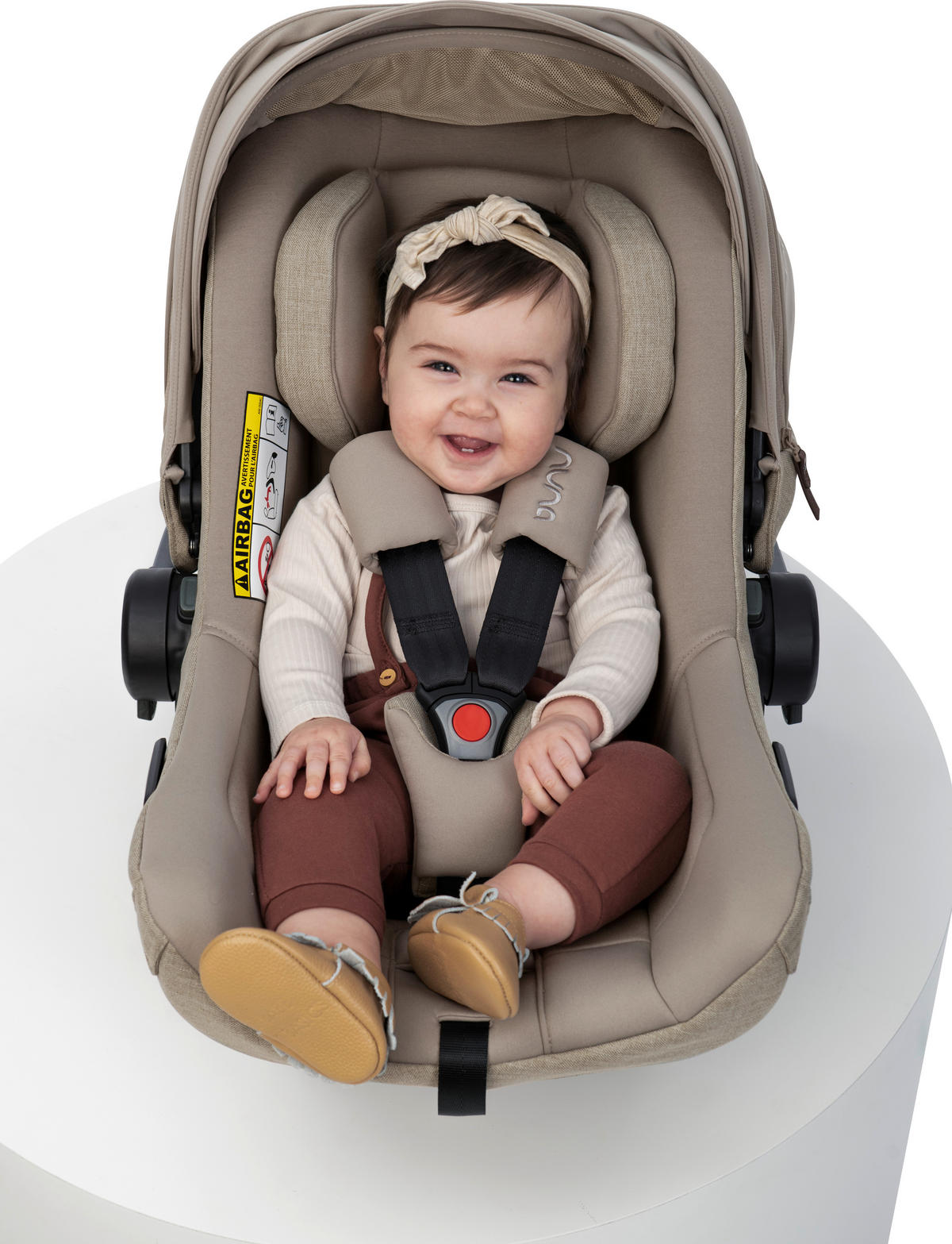 BABYSCHALE  PIPA NEXT Chestnut  - Graubraun/Grün, Basics, Kunststoff/Textil (44/59/67cm) - Nuna