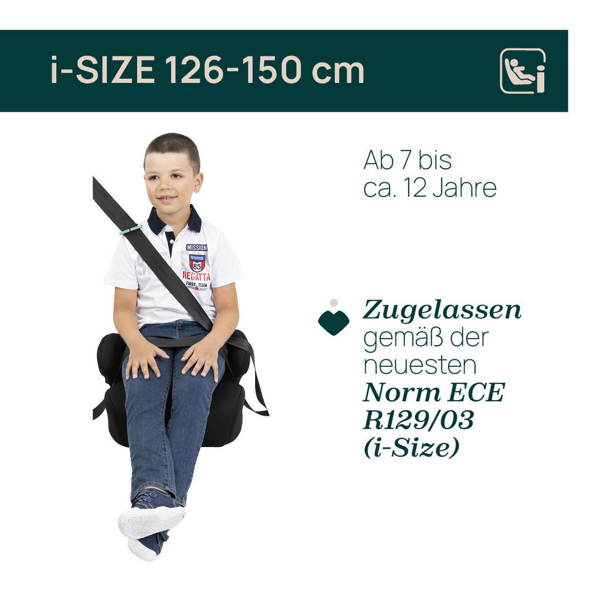 KINDERAUTOSITZ Quasar i-Size  - Grau, Basics, Textil (24/42,4/39cm) - Chicco