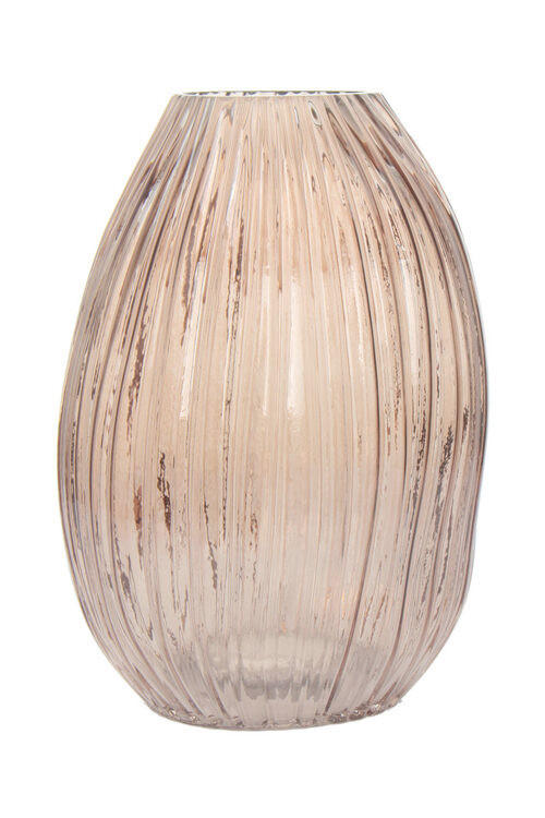 VAS  - gammelrosa, Modern, glas (16/25/18cm) - Kayoom