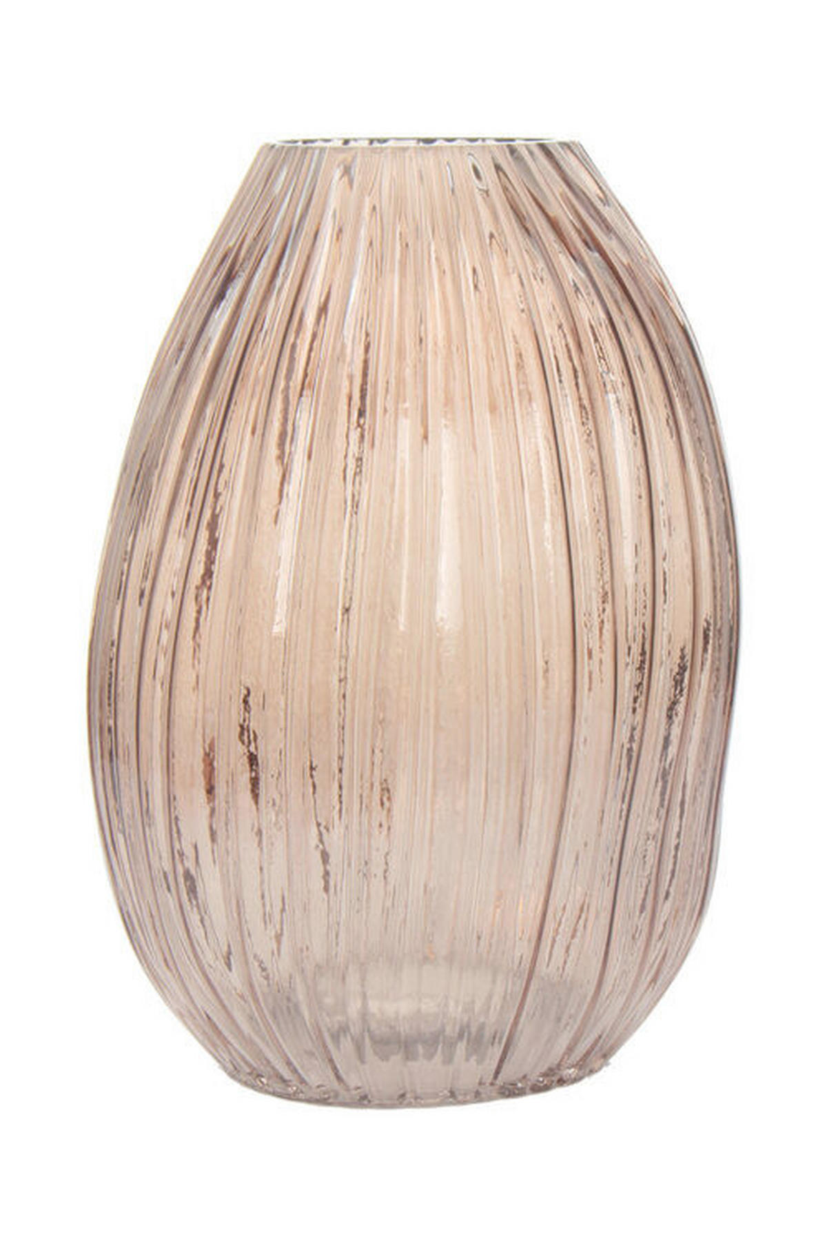 VAS  - gammelrosa, Modern, glas (16/25/18cm) - Kayoom