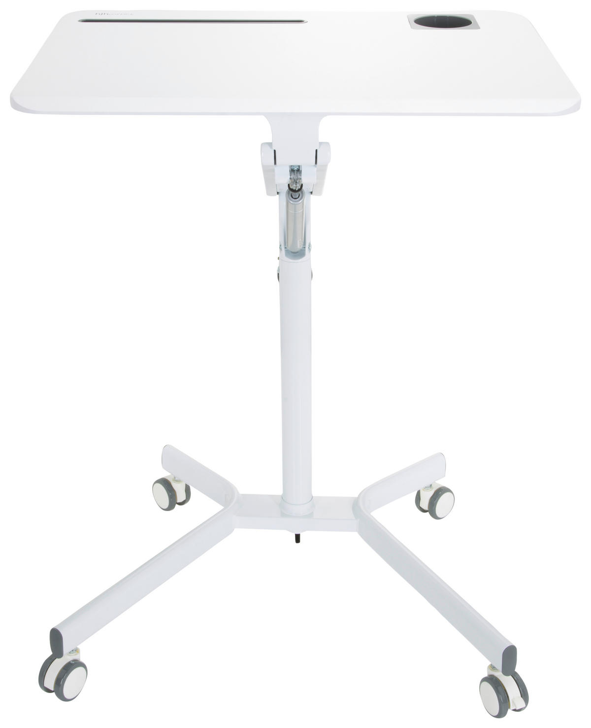 SKRIVBORD  i vit  - vit, Basics, metall/trämaterial (77/73-105/57cm) - MID.YOU