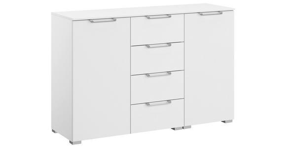 SIDEBOARD  120/81/42 cm 4 Schublade(n)  - Silberfarben/Alufarben, Design, Holzwerkstoff/Kunststoff (120/81/42cm) - Novel