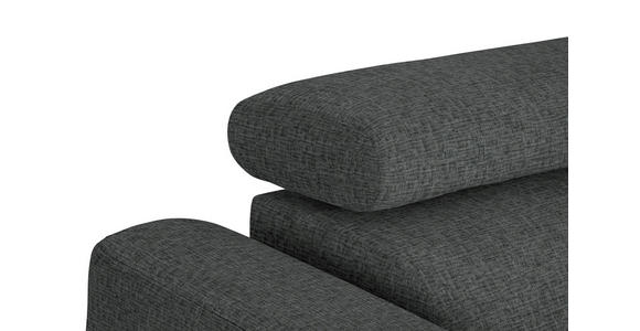 ECKSOFA in Chenille Dunkelgrau  280/205 cm  - Dunkelgrau/Schwarz, Design, Textil/Metall (280/205cm) - Xora