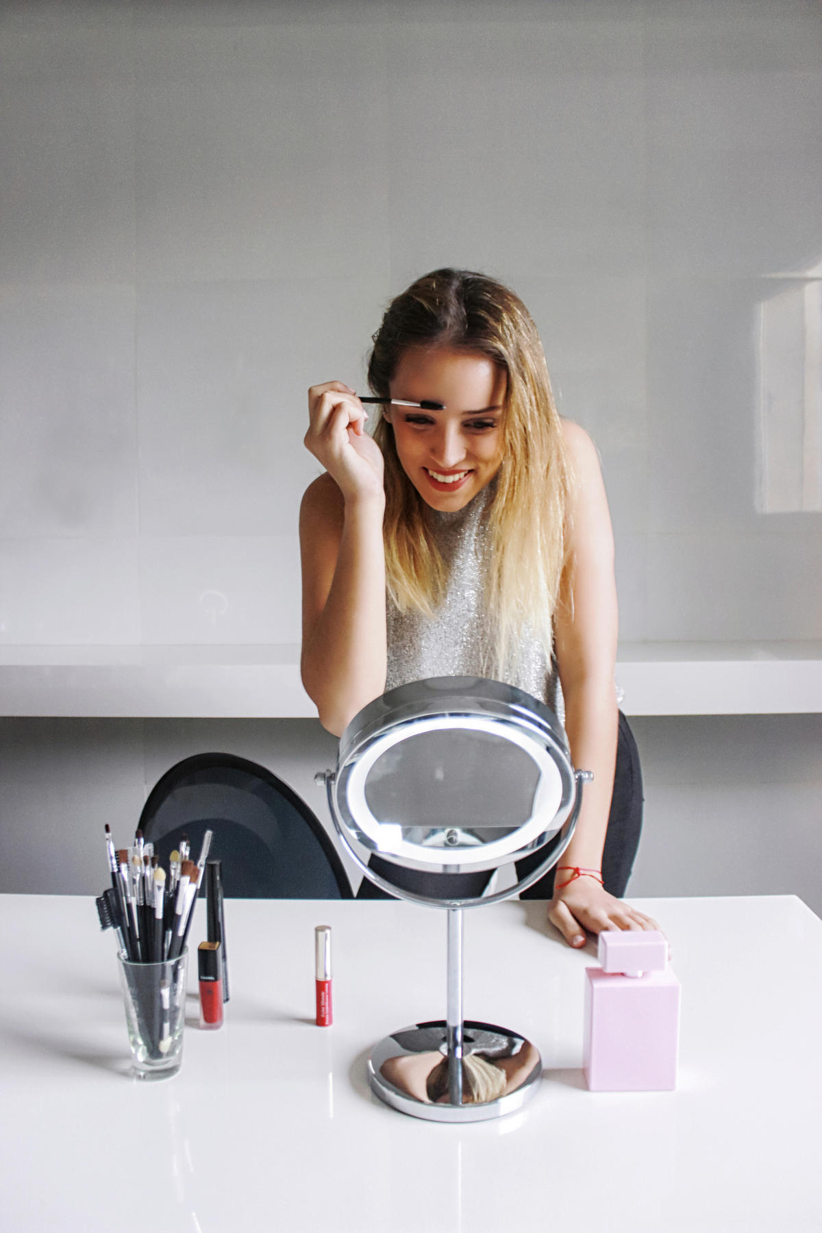 SCHMINKSPIEGEL 23.1/34/5 cm  - Chromfarben, Basics (23.1/34/5cm) - Beurer