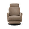 RELAXSESSEL in Textil Hellbraun  - Hellbraun/Schwarz, Modern, Textil/Metall (77/105/87-154cm) - Livetastic