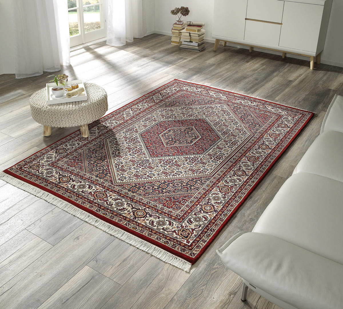 ORIENTÁLNÍ KOBEREC, 70/140 cm, hnědá, krémová - krémová/hnědá, Konvenční, textil (70/140cm) - Cazaris