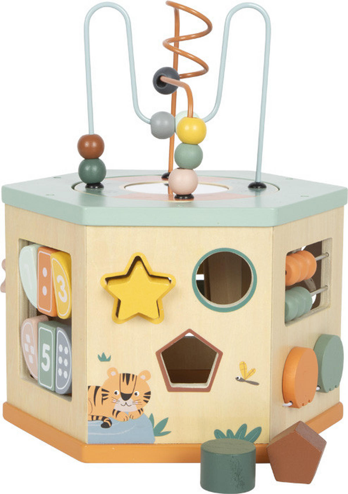 MOTORIKSPIEL Safari  - Multicolor, Basics, Holz/Kunststoff (25/29/22cm) - small foot