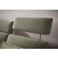 ECKSOFA in Flachgewebe Greige  152/259 cm  - Greige/Schwarz, Design, Textil/Metall (152/259cm) - Dieter Knoll