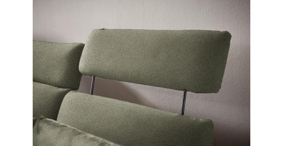 ECKSOFA in Flachgewebe Greige  152/259 cm  - Greige/Schwarz, Design, Textil/Metall (152/259cm) - Dieter Knoll