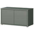 GARDEROBENBANK - Salbeigrün/Grau, MODERN, Kunststoff (74,5/41,5/34,9cm) - Carryhome